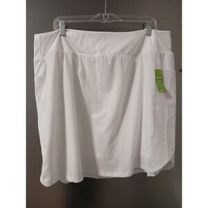 NWT ZUDA Plus Size White Athletic Casual Skort - Size 1X